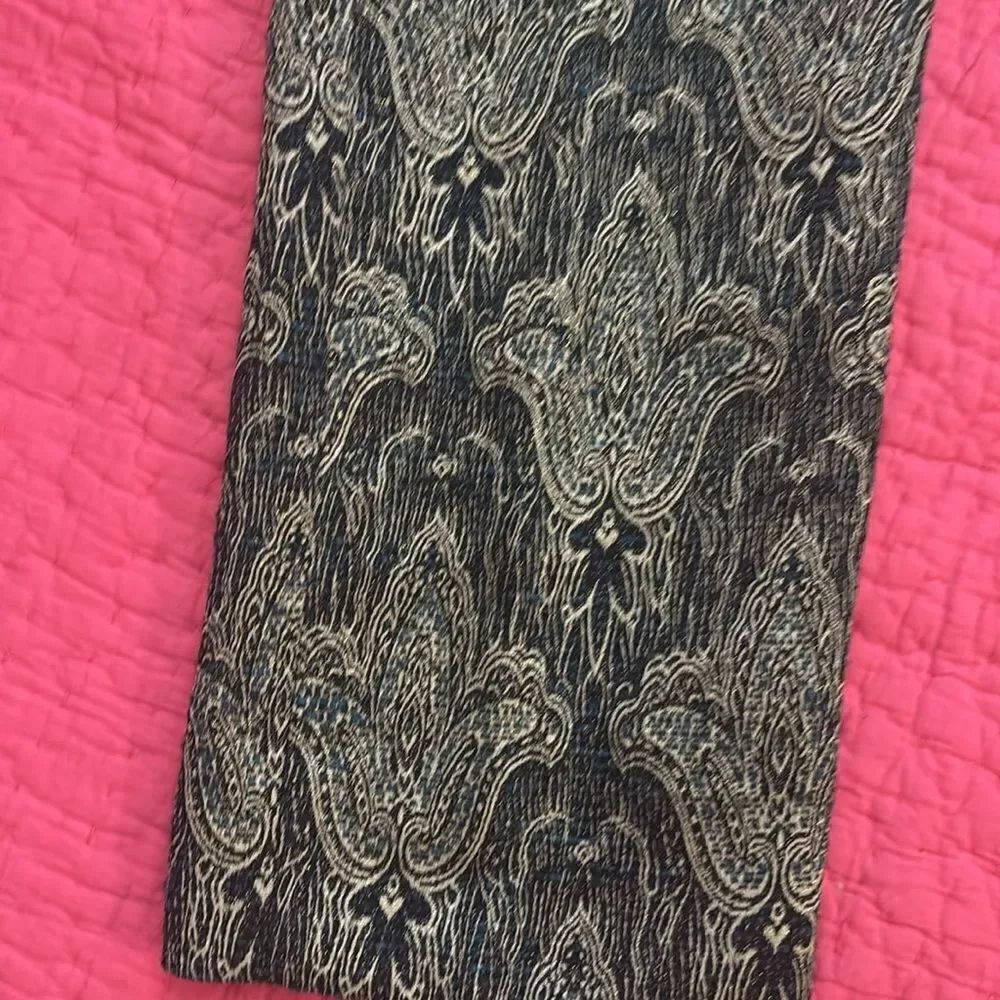 Oscar de la Renta Patterned Trousers, US10 - Picture 3 of 9